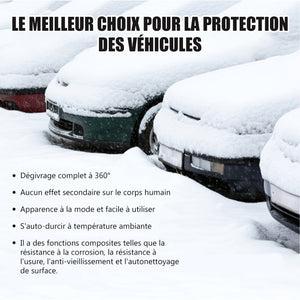 Nanorevêtement hydrophobe pour le déneigement des voitures