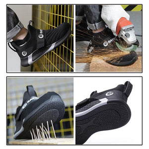 Chaussures de sécurité légères antidérapantes avec acier