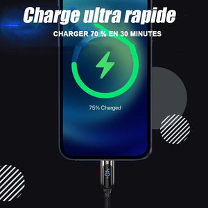 Câble de données de charge rapide avec Indicateur LED