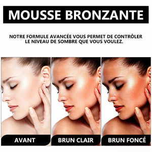 Mousse autobronzante hydratante correctrice de couleur