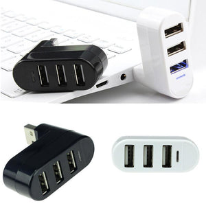 Mini hub USB rotatif à 3 ports