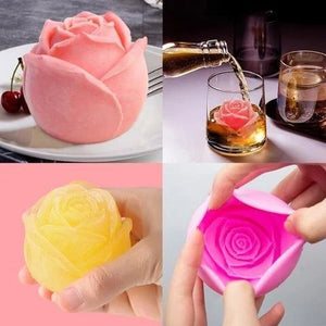 Moule à glaçons en forme de rose 3D