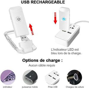 Lampe de lecture LED rechargeable