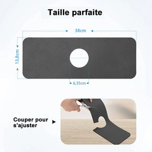 Tapis de diatomite absorbant pour robinet