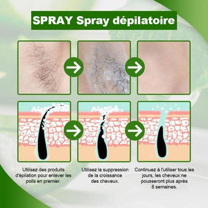 Spray épilatoire semi-permanent naturel