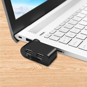 Concentrateur USB rotatif 4-en-1