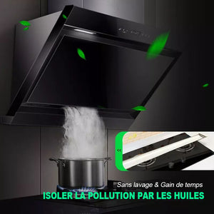 Papier filtre à graisse pour hottes de cuisinière à  tirage latérale