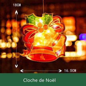 Lumière suspendue de fenêtre pour Noël