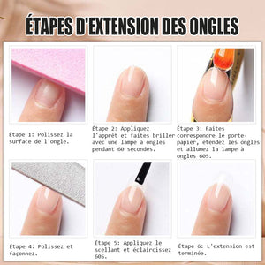 Gel de réparation et d'allongement pour ongles