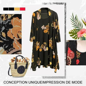 Robe à imprimé floral pour femmes