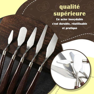 Spatules de Pâtisserie En Acier Inoxydable 5pcs