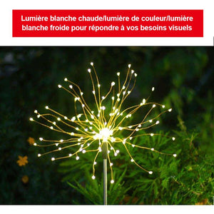 Lampes LED Feu d'artifice Solaire