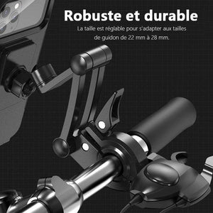 Support de téléphone portable étanche et antichoc pour vélos et motos