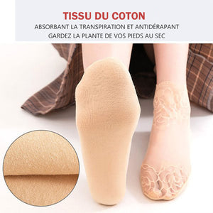 Chaussettes de dentelle à la mode pour femmes (3 paires)