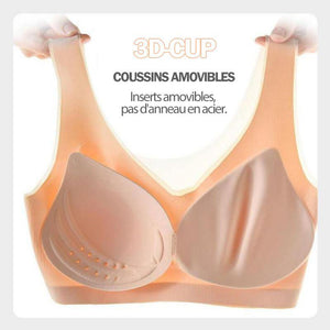 Soutien-gorge sans couture ultra fin en soie glacée