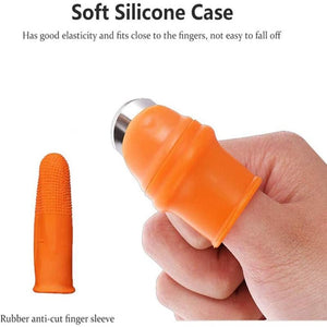 Protecteur de doigt de couteau de pouce en silicone