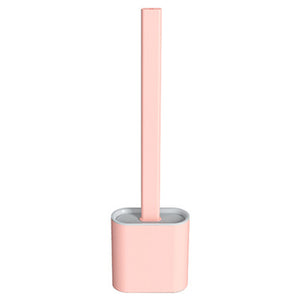 Brosse de toilette en silicone sans coin mort