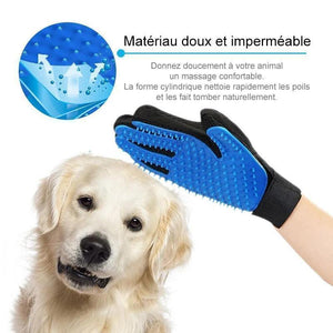 Gants pour peigner les poils d'animaux de compagnie