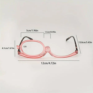 Lunettes de lecture de maquillage loupe rotative