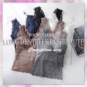 Maillot de corps long en dentelle