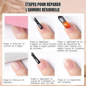 Gel de réparation et d'allongement pour ongles