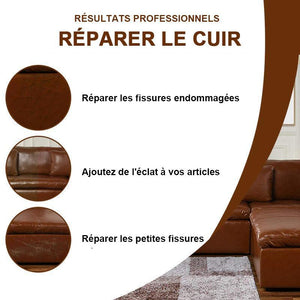 Gel réparateur cuir Crème réparatrice remise à neuf