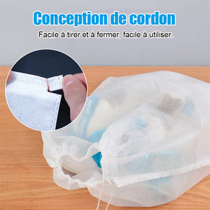 Sac de rangement sac à chaussures non tissé avec cordon