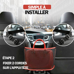 Support pour sac à main de sac de filet de voiture