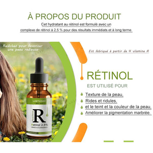 Sérum Rétinol hydratant, Éclaircir les ridules