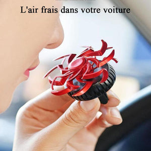 Assainisseur d'air à double hélice pour voiture( avec comprimés d'aromathérapie)