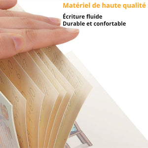 Ensemble de 4 cahiers pratiques réutilisables + 1 combiné de stylo magique OFFERT