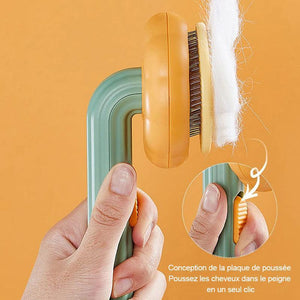 Brosse coulissante de nettoyage pour animaux de compagnie