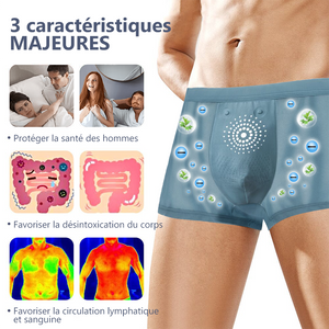 Sous-vêtement sculptant ions tourmaline pour hommes