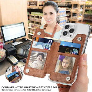 Porte-carte magnétique multifonctionnel pour téléphone