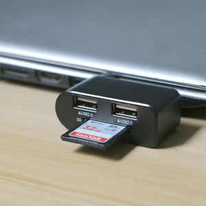 Concentrateur USB rotatif 4-en-1