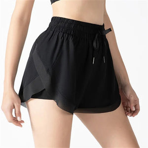 Short de yoga 2 en 1 pour femmes