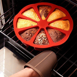 Moule à gâteau antiadhésif en silicone triangulaire