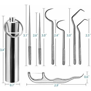 Ensemble de cure-dents en acier inoxydable (Acheter 1 obteniz 1 gratuitement)