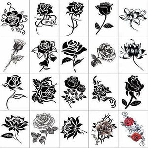 Autocollants de tatouage 3D à la mode 50 PCS