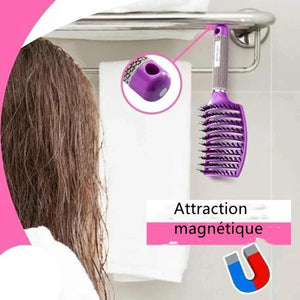 Brosse à cheveux en nylon à poils