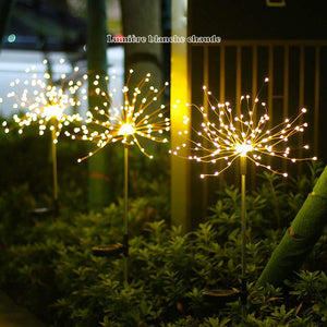 Lampes LED Feu d'artifice Solaire