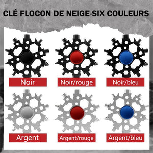 23 en 1 Clé à flocon de neige gyroscopique du bout des doigts