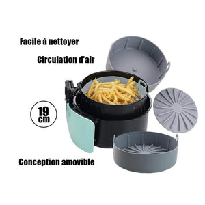 Pot en silicone pour friteuse à air