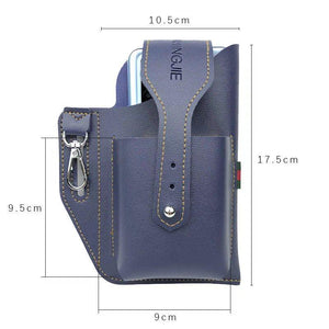 Pochette de ceinture de téléphone portable en PU(avec porte-clés)