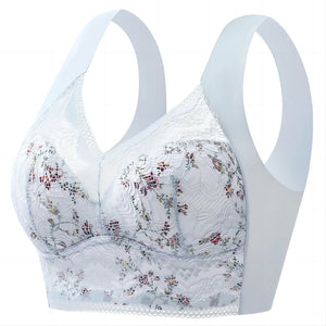 Soutien-gorge dentelle fleurie sans couture