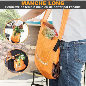 Sac de courses portatif en forme de disque