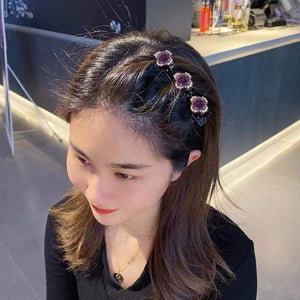 Pince à cheveux avec trois fleurs