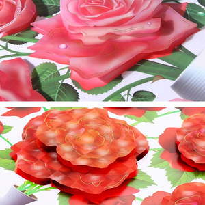 VASE À FLEURS EN 3D STICKER MURAL AUTO-ADHÉSIFS