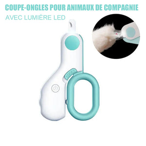 Coupe-ongles pour animaux de compagnie avec lumière LED