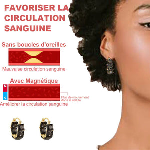 Boucles d'oreilles magnétiques lymphatiques